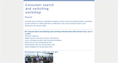 Desktop Screenshot of consumersearchworkshop.com